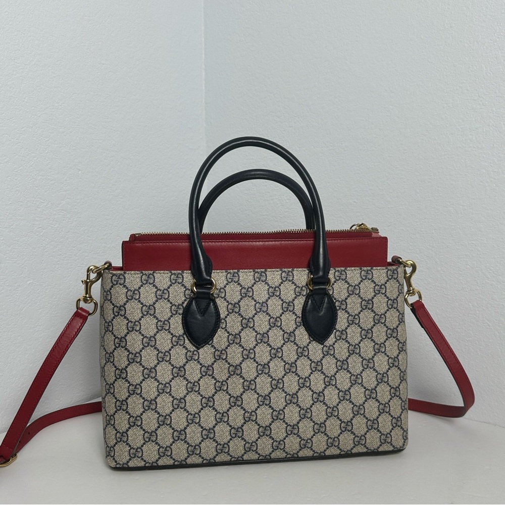 💯Authentic  Gucci GG Supreme Top Handle Satchel / Crossbody Bag🍀